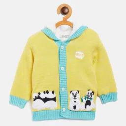 JWAAQ Unisex Kids Humour and Comic Printed Cardigan image 1