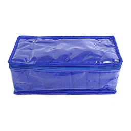 Kuber Industries Blue Solid Jewellery  Organisers With 4 Pouches image 4