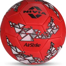 nivia Airstrike, 32 Panel Design,Ideal For Natural & Artificial Turf Surfaces,Training Football - Size: 5 image 2