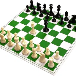 sagar International Chess Set- Official- ( Green)With Pouch- Strategy & War Board Game-picture-16
