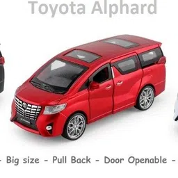 tradvision Toyota Alphard Pull Back Big Size Heavy Metal Car Door Can Open with Music & Sound For kid’s Toy Car Colour As Per Available image 2