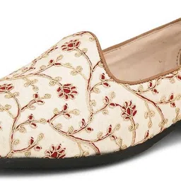 House Of Pataudi Men Multi Faux Leather Casual Slip On Mojaris Mojaris For Men image 5