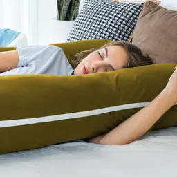 linenovation Microfibre Solid Pregnancy Pillow Pack of 1 image 4