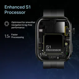 boAt Chrome Endeavour,1.96 AMOLED Display,AI Coach Health Insights,HRV,VO2 Max,IP68 Smartwatch image 3