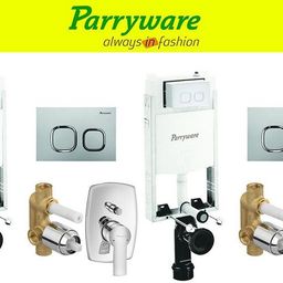 parryware Half Frame Concealed Cistern, with divater body upper crust set of 2 pic 406 Dual Flush Tank-picture-22