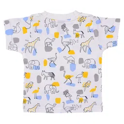 Wish Karo Boys Conversational Printed T-shirt With Dungarees image 2