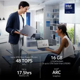 acer Swift 14 AI SF14-51 Intel Core Ultra 5 Thin & Light Laptop (16GB, 512GB SSD, Windows 11 Home, 14 inch OLED WUXGA Display, MS Office, Steam Blue, 1.25 KG) image 3