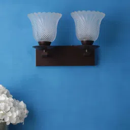 Metal Wall Mounted Uplight Sconce (Brown)-image-75