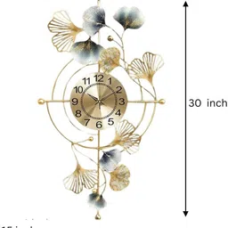 luxelookz Analog 76 cm X 38 cm Wall Clock image 4