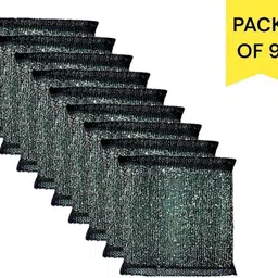 dreams dwelling Silver Power Foam Wool Scrubber with Steel Loops for Oily Stains Dish Washing Stainless Steel Scrub image 1