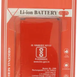 MONTU Mobile Battery For Original ITEL It5606, 1ICP7/44/78, 3.7 V, 2500 MAH BL - 25Bi Battery image 2