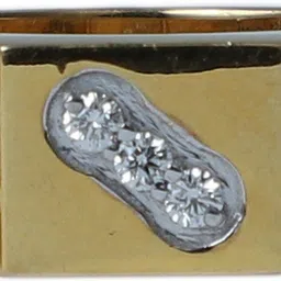 Bliss diamonds triplet ring 18kt Diamond Yellow Gold ring-picture-19