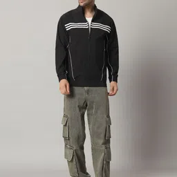 KGARMENTS Striped Men Wind Cheater image 2