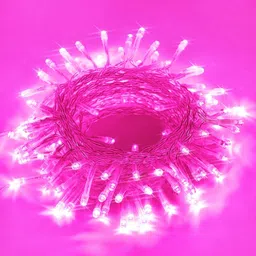 quace 40 LEDs 12 m Pink Steady String Rice Lights-picture-23
