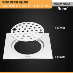 ruhe Floor Stainless Steel Push Down Strainer image 3