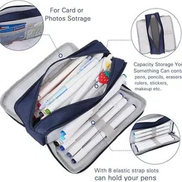 akvanar Modren Special Pouch Large Pencil Case School [Pack of:-1] Geometry Box image 2