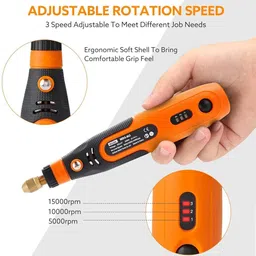 verilux 45pcs Mini Cordless Drill Machine 900Ah USB Rechargeable 3 Speed Small Drill Mini Cordless Drill Machine 45pcs 3 Speed USB Rechargeable Rotary Tool image 4