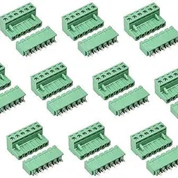 tayal 10 Set 6-Pin 5.08mm Pitch Pluggable Male Female PCB Angle Screw Terminal Block Electronic Components Electronic Hobby Kit-picture-15