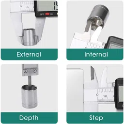2fortheroad 111010 Digital Electronic Vernier 150mm/6Inch LCD Carbon Fiber Accuracy 0.01mm Digital Caliper image 5