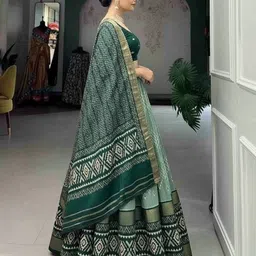 ridhisidhiwears Ikat Semi Stitched Lehenga Choli image 3