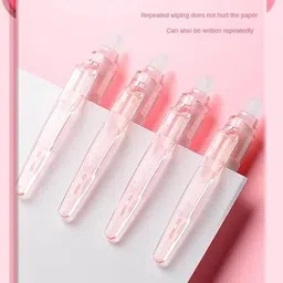 sunita enterprises Peach Baby Cute Blue GeI Ink Pen 0.5mm Fine Tip Erasable Pen for School Gel Pen image 2