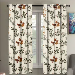 rrc 152 cm (5 ft) Polycotton Room Darkening Window Curtain (Pack Of 2)-picture-24