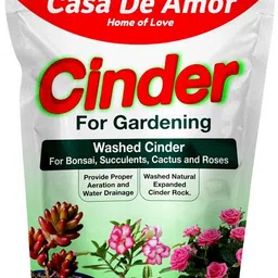 Cinder for Gardening, Washed for Bonsai, Succulents, Cactus and Roses (900 gm) Soil, Potting Mixture-image-31