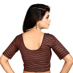 priyanka traders Round Neck Women Blouse image 3