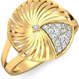 avsar AVR873YB 14kt Cubic Zirconia Yellow Gold ring image 1