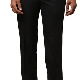 raymond Men Slim Fit Black Viscose Rayon Trousers-picture-35