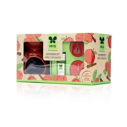iris Apple Cinnamon Fragrance 1 ceramic vaporizer, 5ml oil and 2 tealights image 3