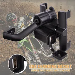 gazotronics C2 Mobile Holder with charger Bike Mobile Holder image 2