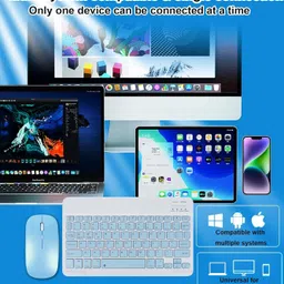 MILICRYSTAL keuborad with moues Bluetooth Laptop-size Multi-device Keyboard Compatible with iPad image 4