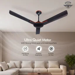 dysor 50W Energy Efficient Fan | 3 Blade Premium Designer | Ultra Quiet 400 RPM Motor with 12 Months Warranty Ultra High Speed 1200 mm Ceiling Fan image 2