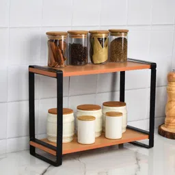 decorlay Containers Kitchen Rack Wood, Iron-picture-21