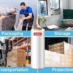 Victorex Packing Material, 16 Inch (400 mm), 200 Meters length Large wrap Roll for Packing and multipurpose use. 1 KG in weight Per Unit, (Pack of 2) image 4