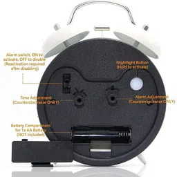 bbd Analog Silver Clock image 2