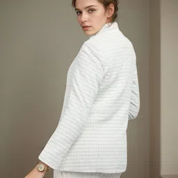 chemistry Polyester Self Design Coat For Women image 3