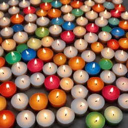 pleasing forest AN_(A_311)_Tealight_Multicolor_Pack Of -100 Candle-picture-19