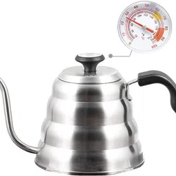 triglav coffee SS Pour Over Kettle, 1.2L,Thermometer, Gooseneck Spout, Heat-Resistant Handle. Coffee Maker-picture-11