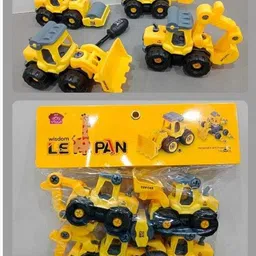 akvanar Tractor Digger Crane Babies Take Apart Toy Set DIY PlasticAssemble Toy Kit image 3