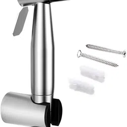 pixaflo SS Health Faucet Set for Bathroom | Heavy Duty | 1.5m Hose | Brushed Jet Spray Stainless Steel Heavy Duty Health Faucet Gun With 1.5m Tube and Hook Health Faucet-picture-17