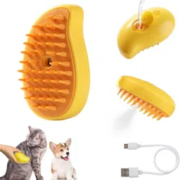 3 In 1 Steamy Cat Brush for Massage, Removing Tangled and Loose Hair Electronic Comb for Cat, Dog, Horse, Monkey, Rabbit-image-45
