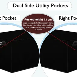 The Furnishing Tree Size1_T1_Black Water-Resistant Dust Cover Dimensions in CM (DxWxH 25x36.5x19) Printer Cover image 4