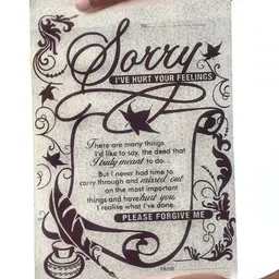 saugat traders Sorry Scroll Card - Greeting Card image 2