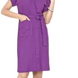 feelblue Purple Free Size Bath Robe-picture-13