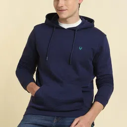 allen solly Men Full Sleeve Solid Hooded Sweatshirt-picture-20