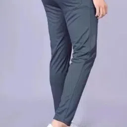 clothess stores Pack of 2 Men Regular Fit Black Lycra Blend Trousers image 5