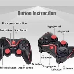 gamenophobia X3 Wireless Bluetooth Gamepad For Android/Windows/Smart TV (PUBG Not Support) Joystick image 4