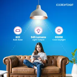 colorbot 9 W Basic Standard B22 D LED Bulb image 5